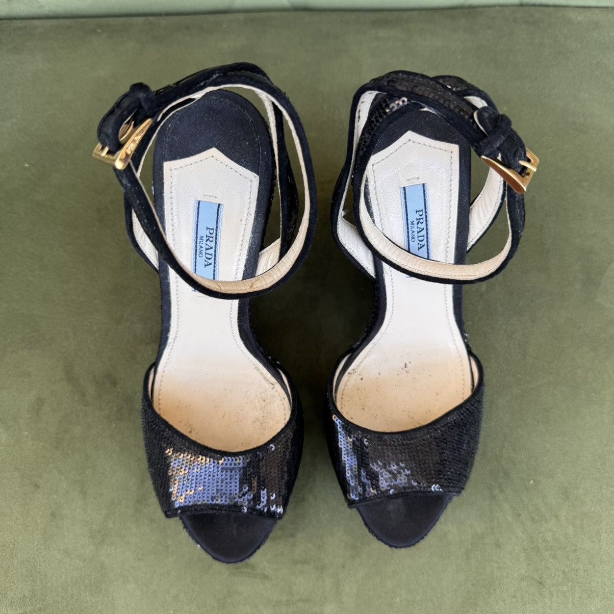 Prada Prada Sequins Sequin Embellishments Espadrilles Women's Size US 7 / IT 37 - 3 Thumbnail