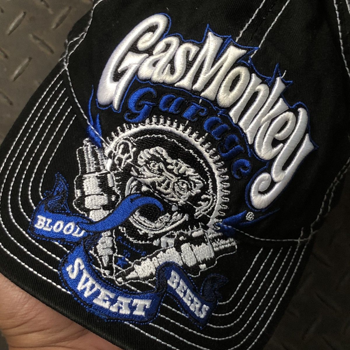 Japanese Brand Vintage Gas Monkey Big Logo Racing Hat Size ONE SIZE - 2 Thumbnail