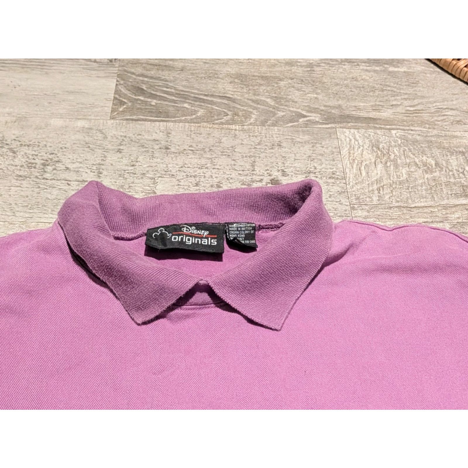 Disney VINTAGE Disney Minnie Mouse Sweatshirt Pullover Womens L/XL Collared Purple 90s Logo Embroidered Knit Pullover Shirt Size L / US 10 / IT 46 - 4 Thumbnail