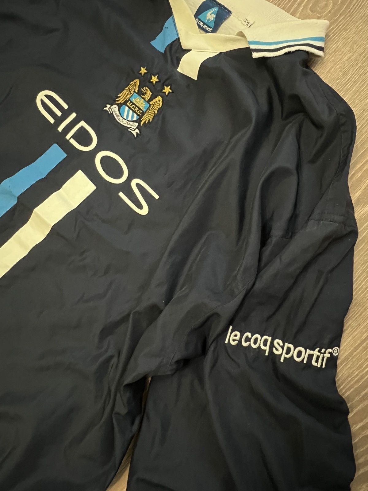 Le Coq Sportif 1999/2001 Manchester City Rare Soccer Football Jacket XXL Size US XXL / EU 58 / 5 - 3 Thumbnail