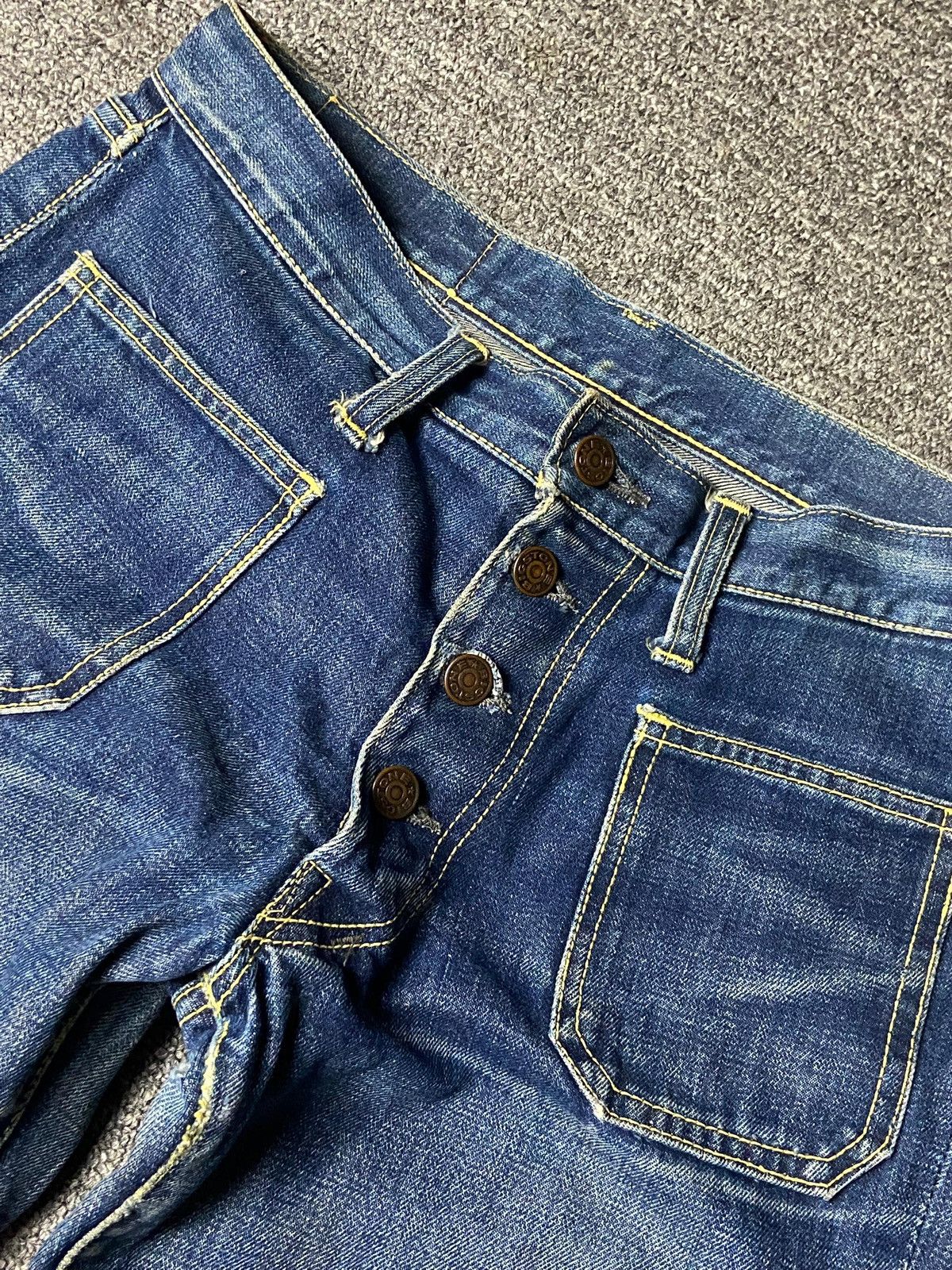 Japanese Brand Vintage Big Stone Boot Cut Jeans (164) Size 29" - 11 Thumbnail