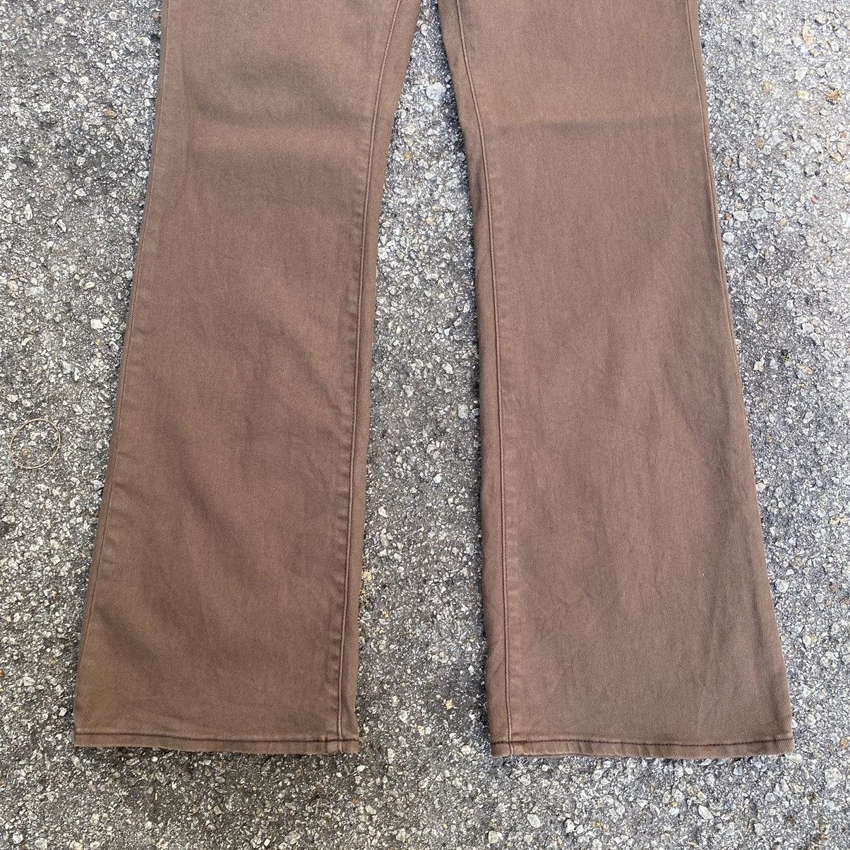 GU × If Six Was Nine × Japanese Brand GU Flare Pants Brown Size US 28 / EU 44 - 2 Thumbnail