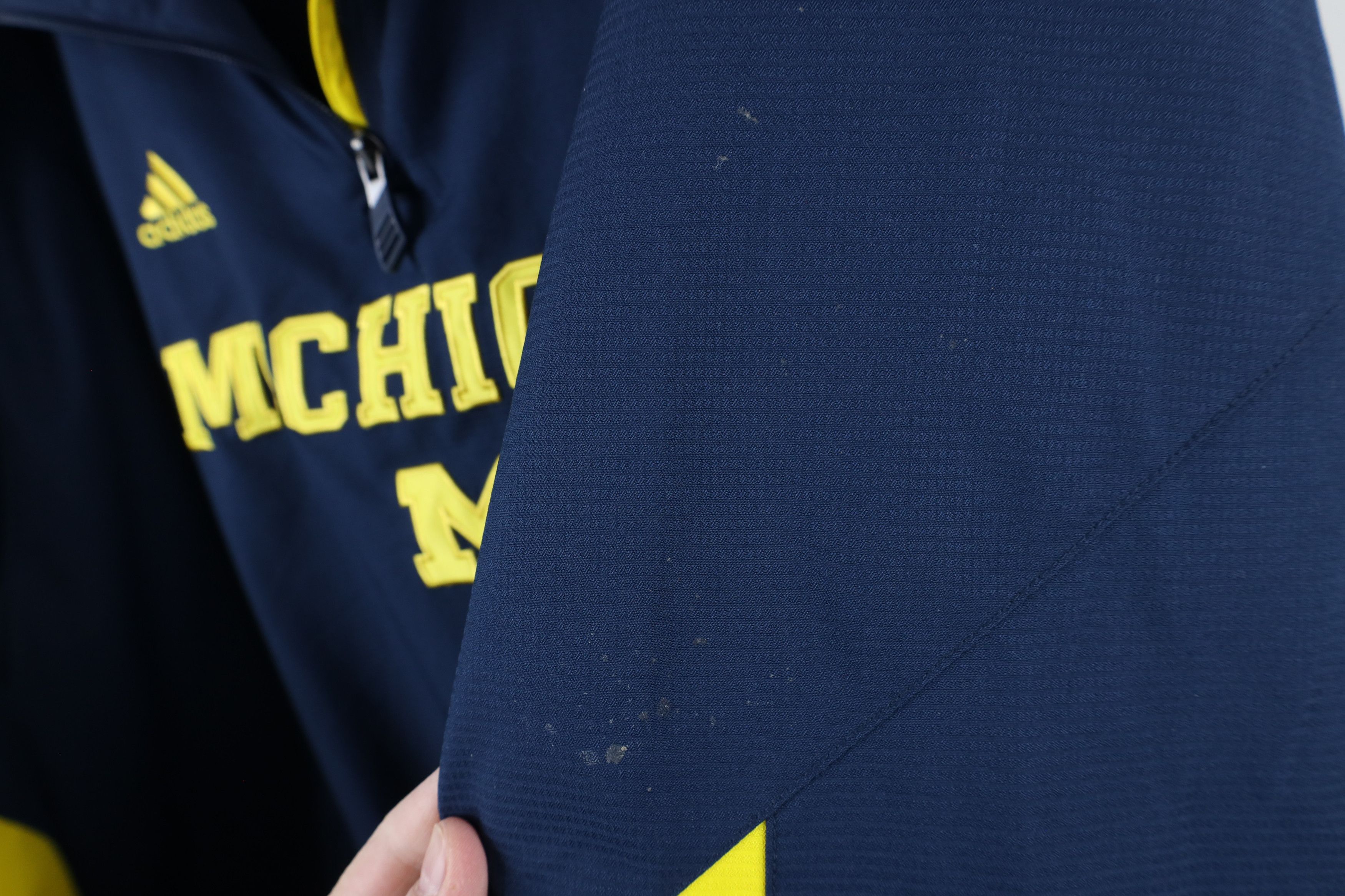 Adidas × Vintage Adidas University of Michigan Football Pullover Jacket Blue Size US XXL / EU 58 / 5 - 6 Thumbnail