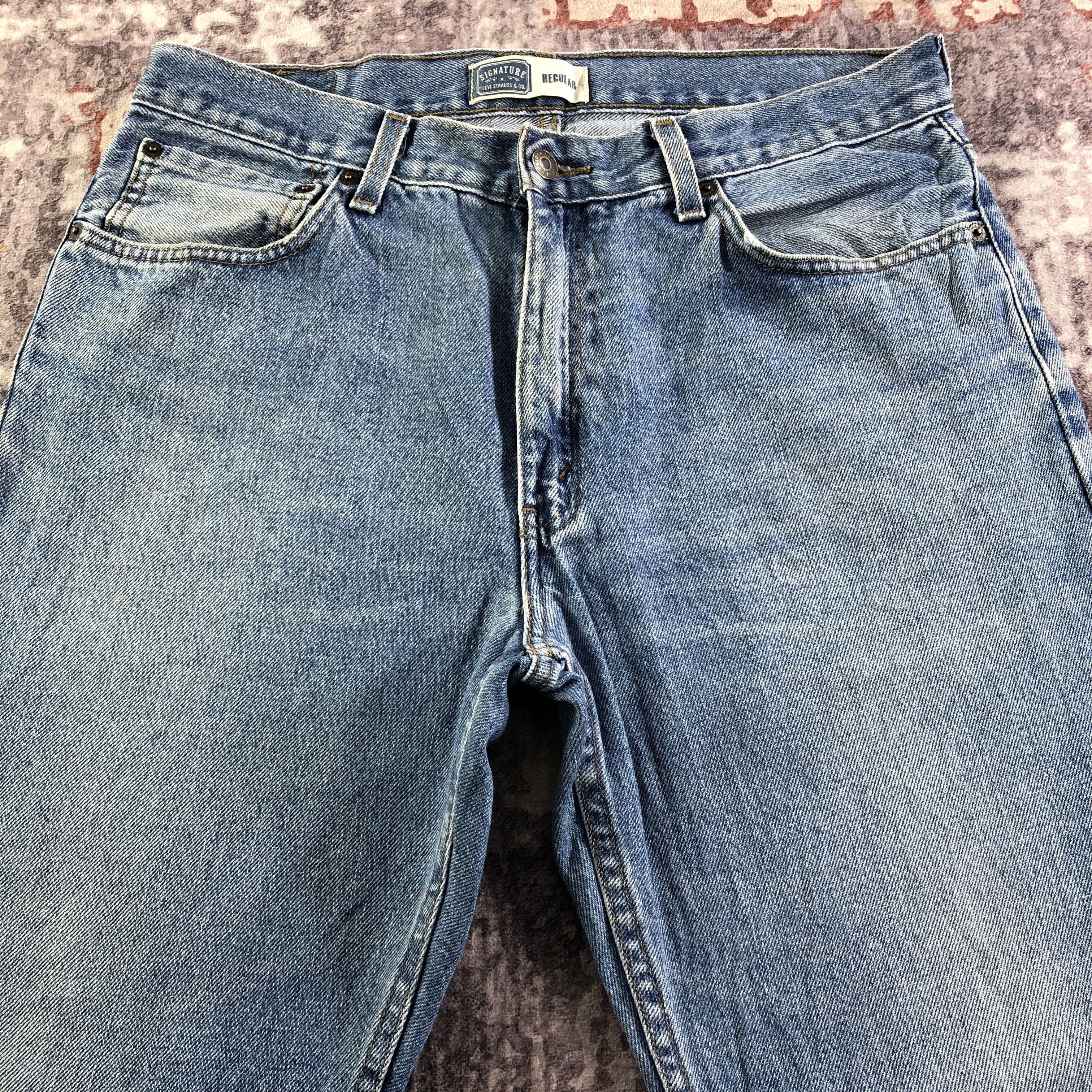 Levi's × Vintage Vintage Blue Wash Levis Signature Jeans-JM3382 Size US 35 - 3 Thumbnail