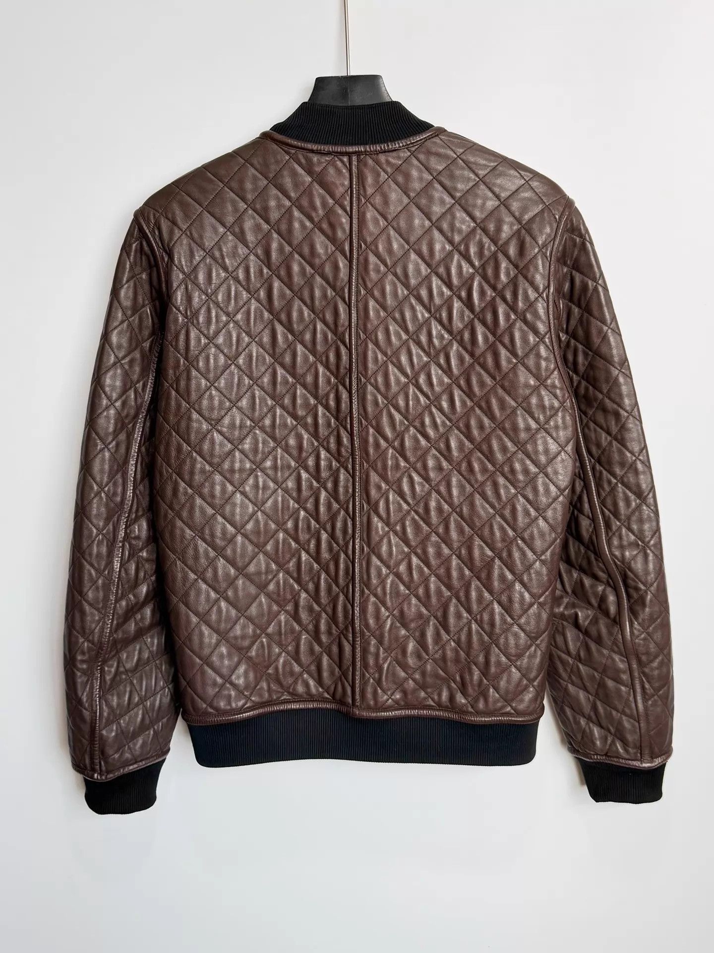 Dolce & Gabbana DG double-sided quilted leather jacket black/brown 48 Size US M / EU 48-50 / 2 - 4 Thumbnail