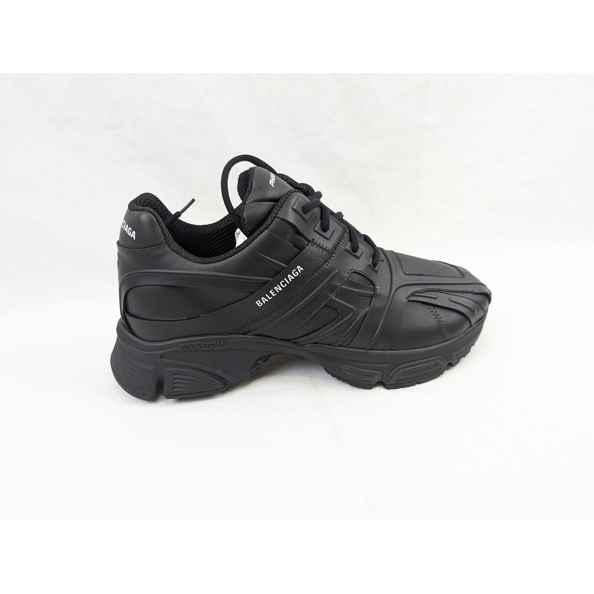 Balenciaga o1rshd1 Nappa Silk Phantom Sneakers in Black Size US 12 / EU 45 - 3 Thumbnail