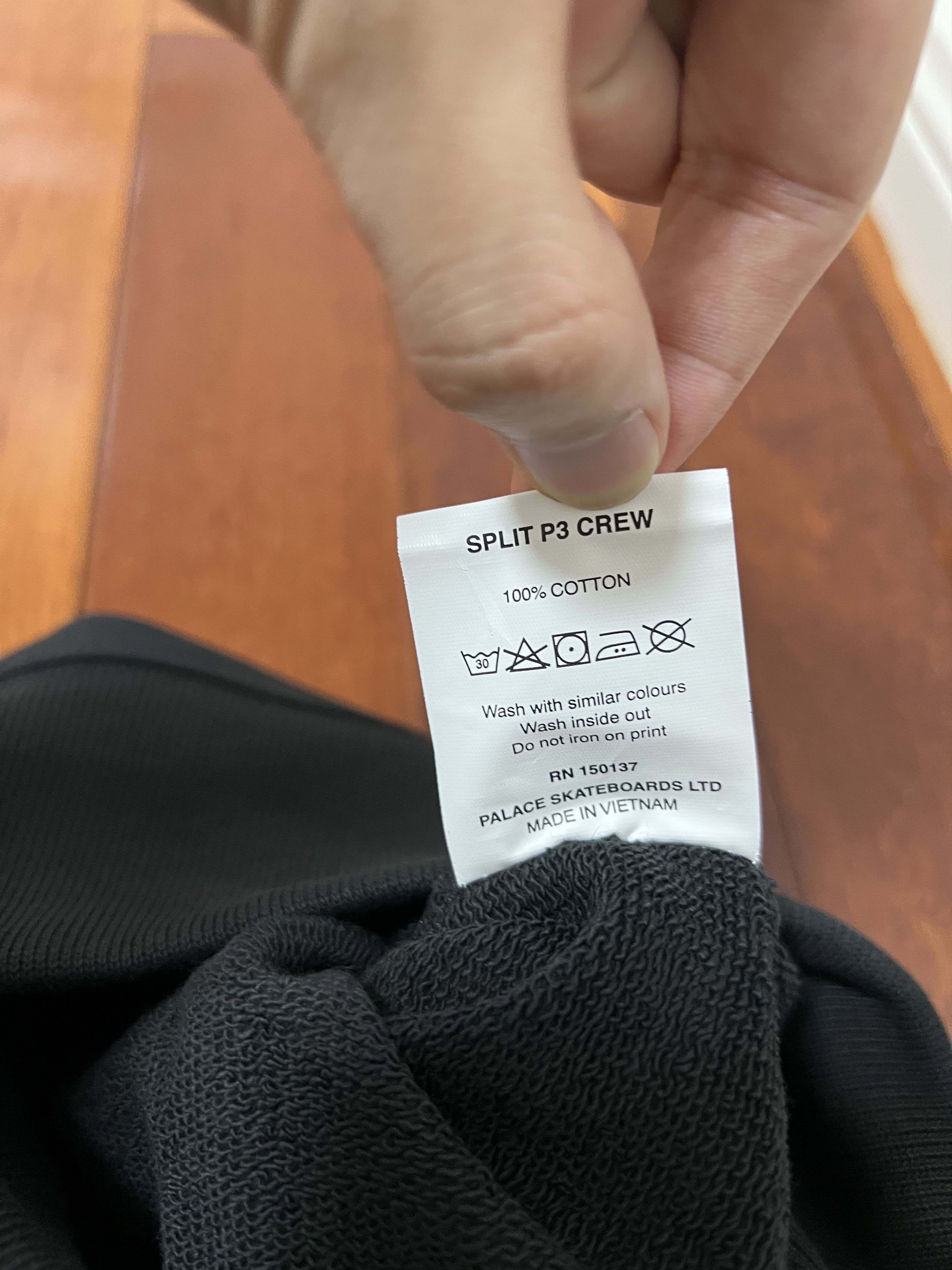 Palace 💚 2019 Palace Split P3 Crew Black Small NEW Size US S / EU 44-46 / 1 - 8 Thumbnail