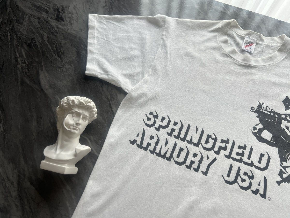 Jerzees × Vintage Springfield : Armory USA Shooting Range Gun Rifle Size US L / EU 52-54 / 3 - 4 Thumbnail