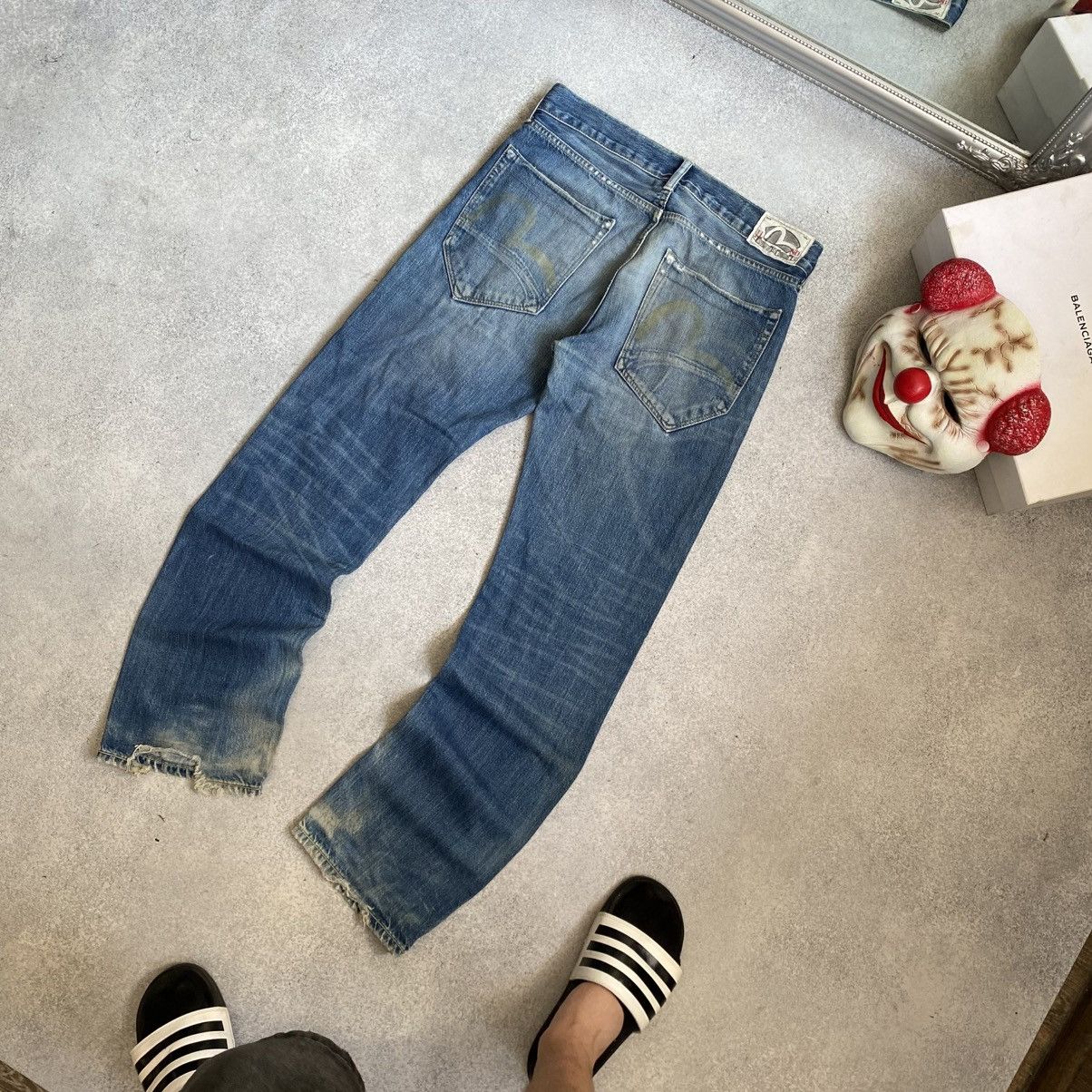 Evisu × Puma Vintage y2k Baggy Evisu Puma Jeans Faded Size US 32 / EU 48 - 2 Thumbnail