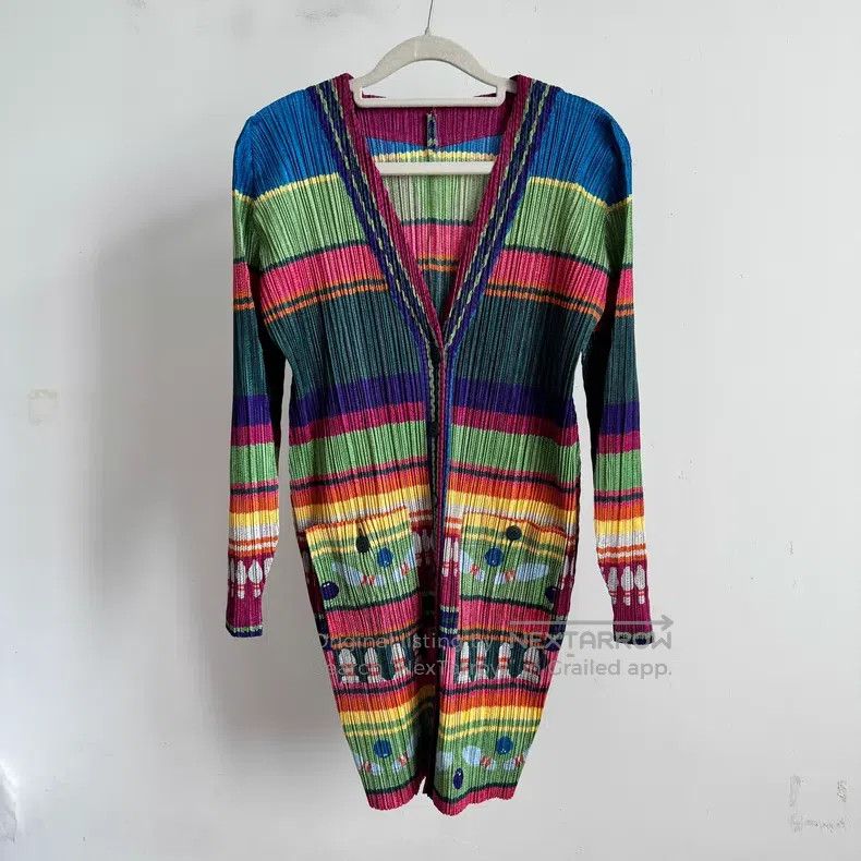 Issey Miyake Issey Miyake Color-Blocked Coat Size L / US 10 / IT 46 - 1 Thumbnail