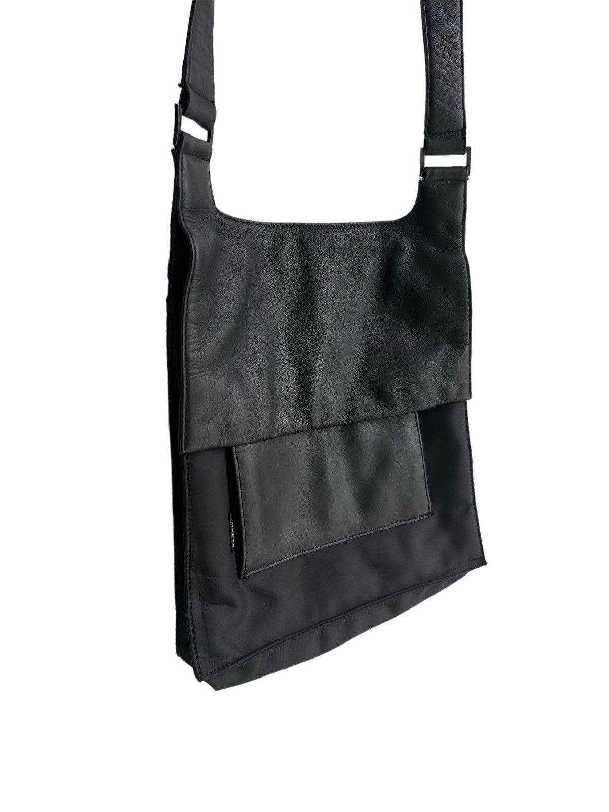 Yohji Yamamoto 90s Yohji Yamamoto Y'saccs Hybrid Leather Nylon Tactical Bag Size ONE SIZE - 6 Thumbnail