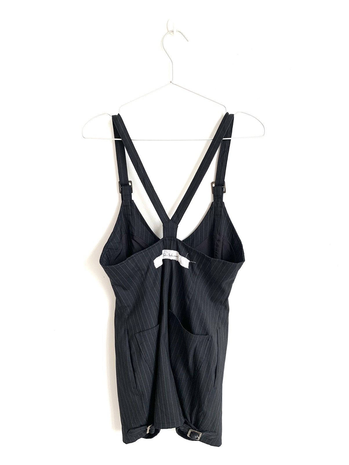 Japanese Brand Alice Auaa Gothic Pinstripe Romper Size 27" / US 4 / IT 40 - 1 Thumbnail