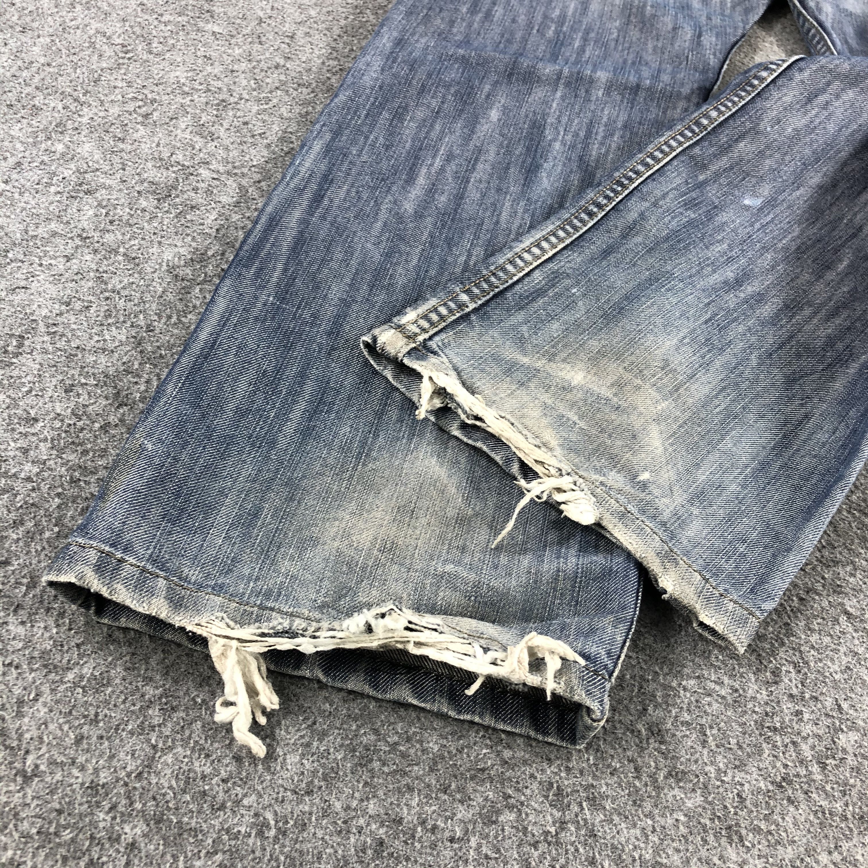 Levi's × Vintage Vintage Distress Blue Wash Levis 514 Jeans-JM1479 Size US 27 - 5 Thumbnail