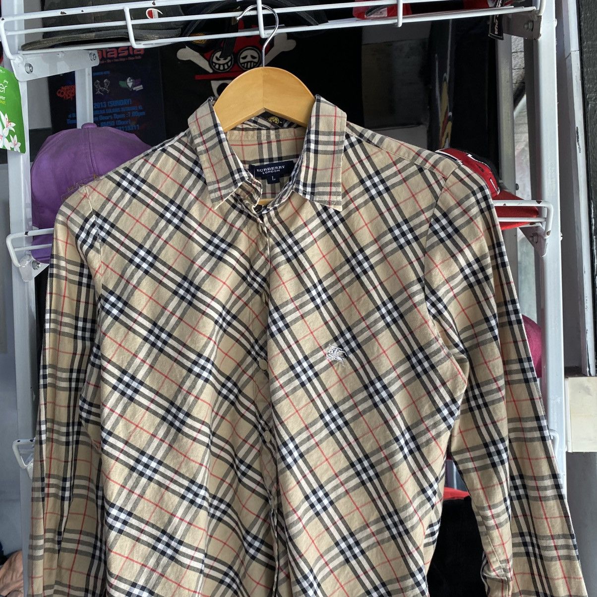 Burberry × Vintage Vintage Burberry Nova Check Shirt Size S / US 4 / IT 40 - 2 Thumbnail