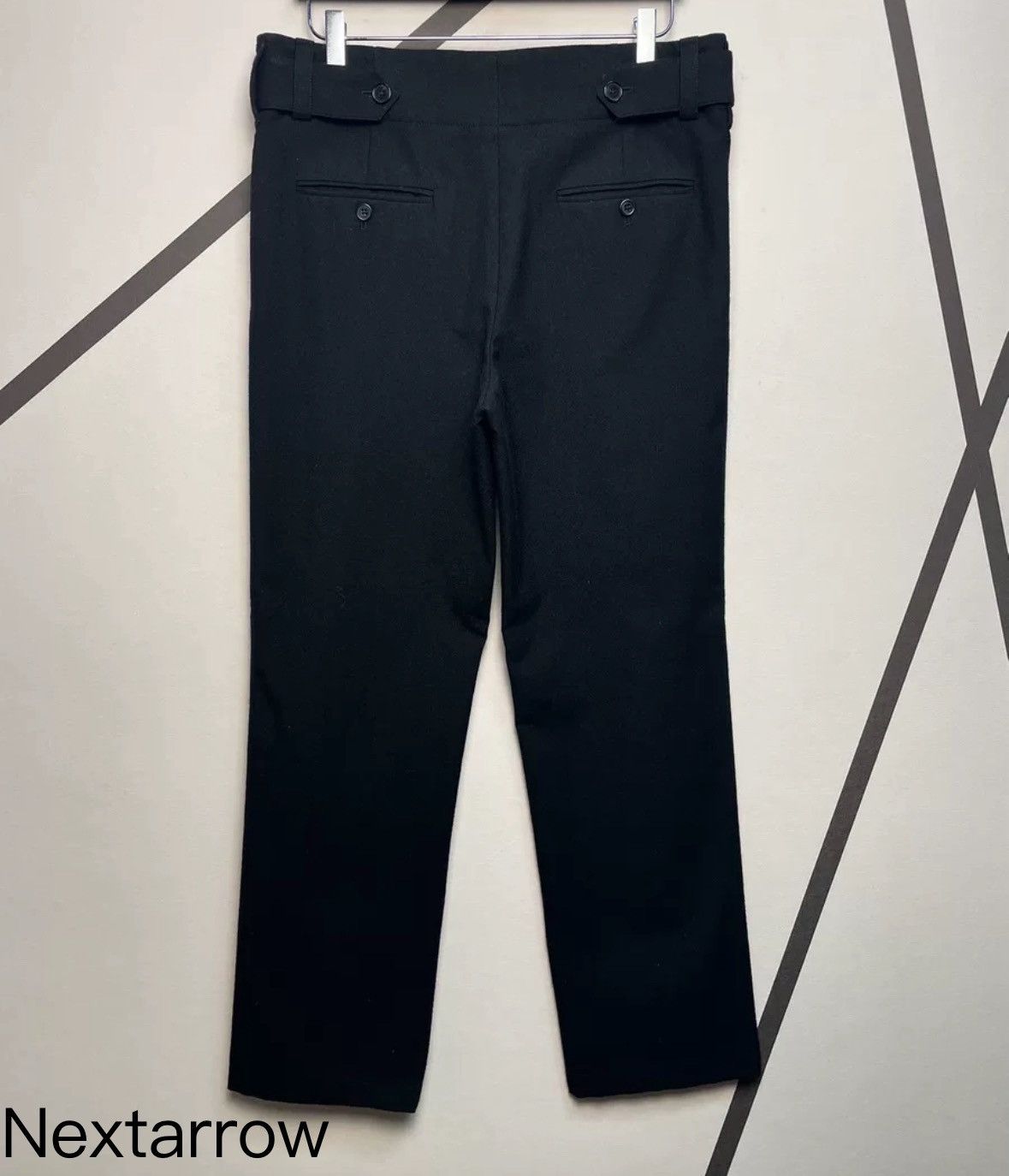 Saint Laurent Paris × Yves Saint Laurent Saint Laurent SLP genuine 18 wool straight leg trousers Size US 44 / EU 60 - 2 Thumbnail