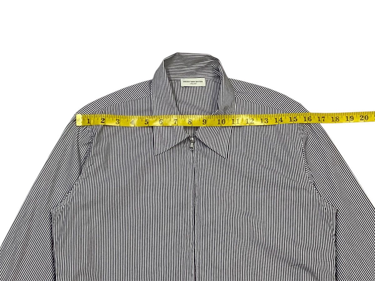 Dries Van Noten Dries Van Noten Charcoal Stripe Thin Cotton Jacket Size L / US 10 / IT 46 - 16 Thumbnail