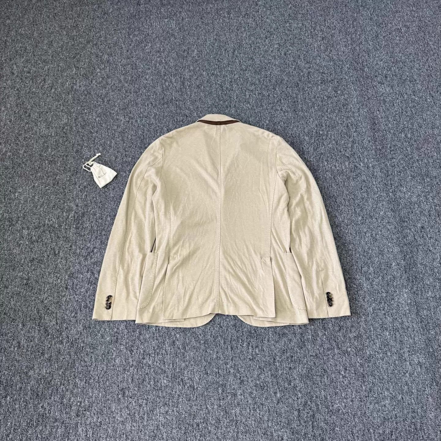 Loro Piana LP Old Money Beige Linen-Silk Blend Blazer 52 NWT Size 52R - 2 Thumbnail