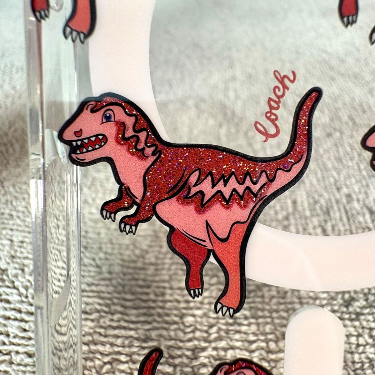 Coach Coach Protective Clear Case MagSafe IPhone16 Dinosaur Design Size ONE SIZE - 7 Thumbnail