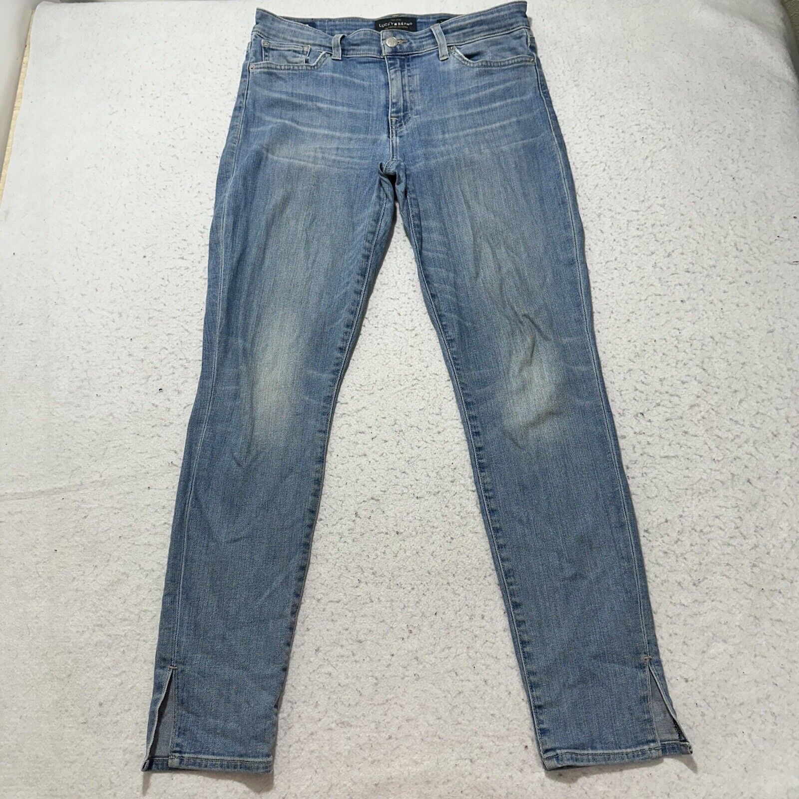 Lucky Brand Lucky Brand 6 / 28 Skinny Mid Rise Blue Stretch Jeans 30x29 Size 28" / US 6 / IT 42 - 1 Thumbnail