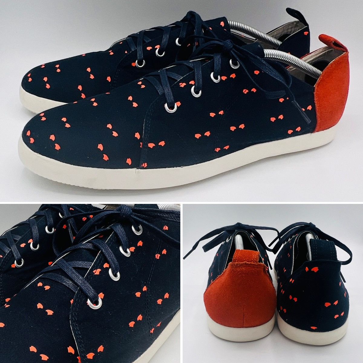 Canvas × Handmade Artisan BOHO Low Top Canvas Sneakers - Hand Made / Painted Size US 12.5 / EU 45-46 - 1 Thumbnail