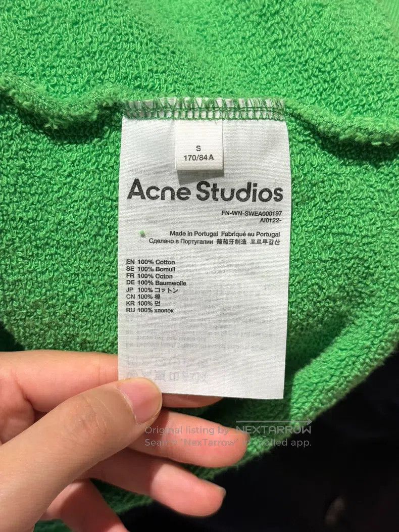 Acne Studios Acne Studios Green Sweatshirt Size US S / EU 44-46 / 1 - 4 Thumbnail