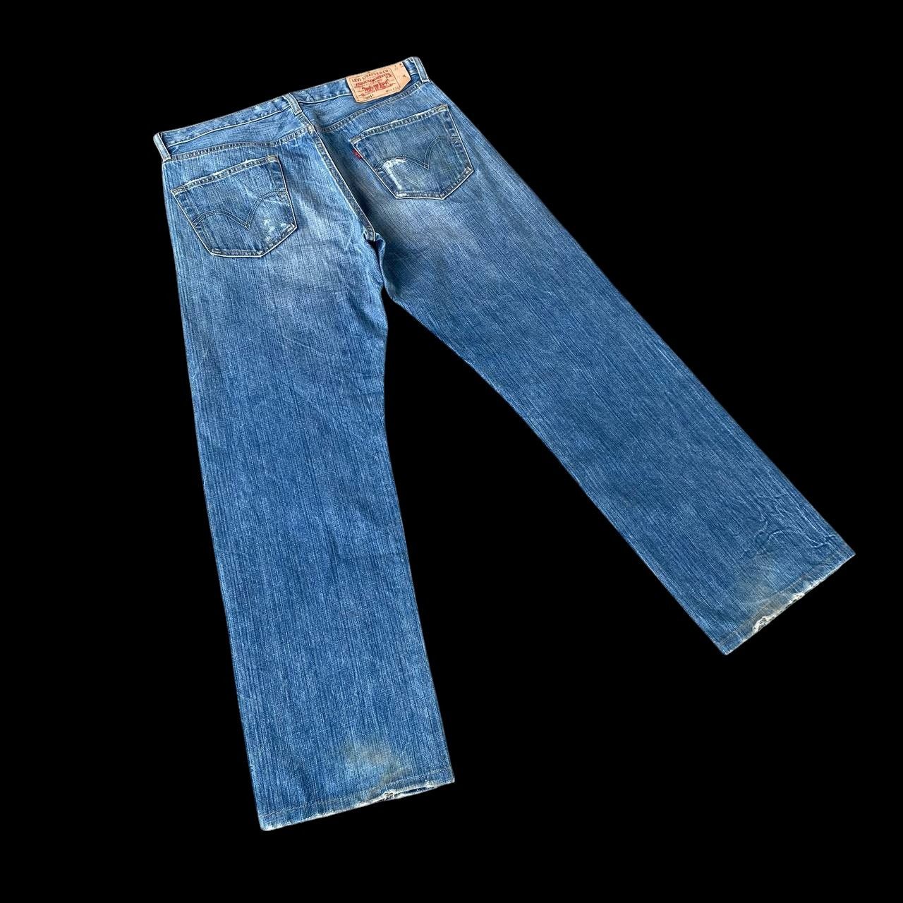 Levi's Vintage Clothing W35X32 VINTAGE LEVIS 501 JAPAN DISTRESSED DENIM 2001 RELEASE Size US 35 - 5 Thumbnail