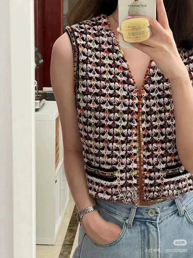 Chanel Chanel 23A Dakar high-end handicraft workshop colorful kni Size S / US 4 / IT 40 - 9 Thumbnail