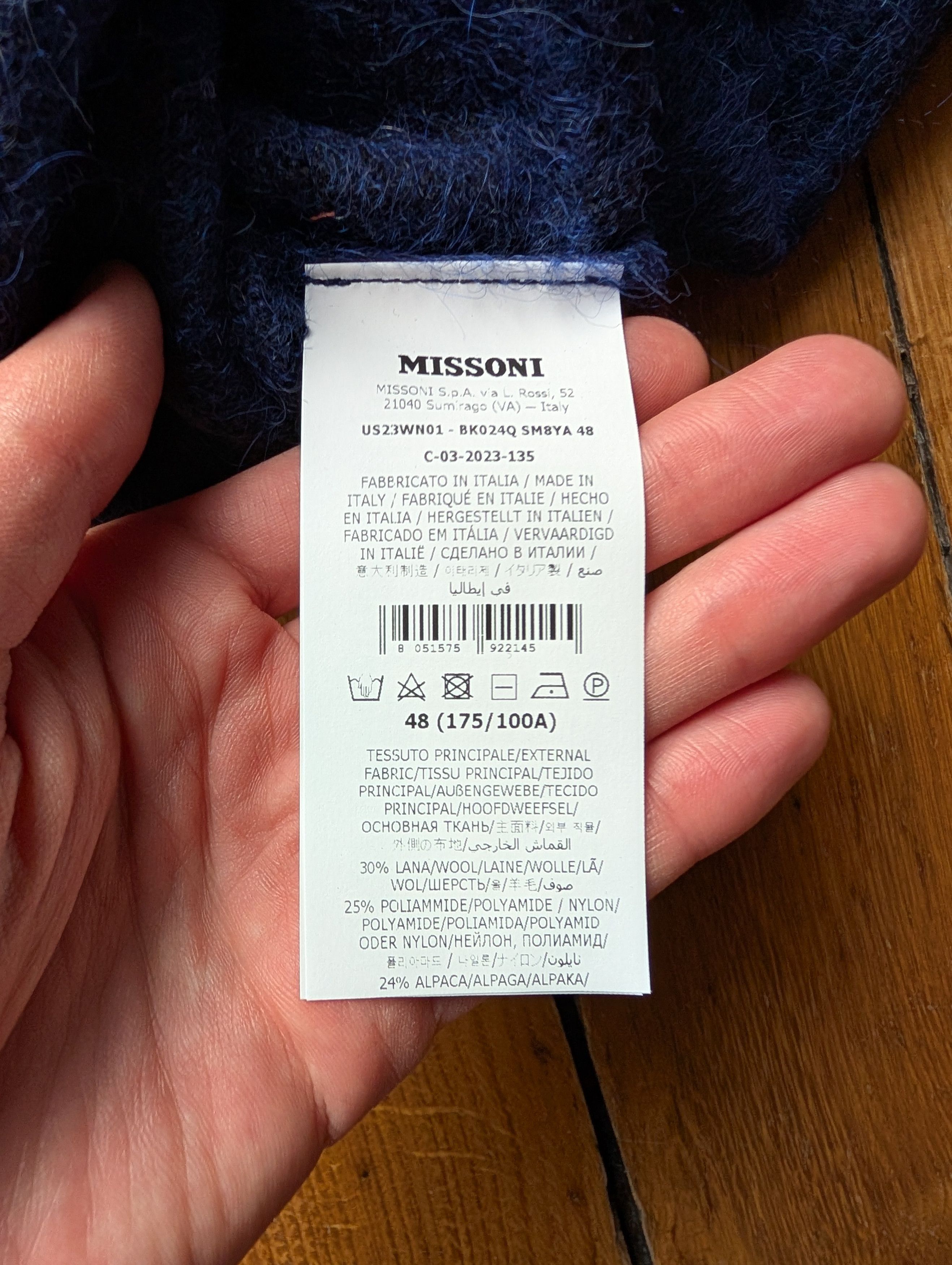 Missoni Missoni Wool Mohair Alpaca Vest Size US L / EU 52-54 / 3 - 3 Thumbnail