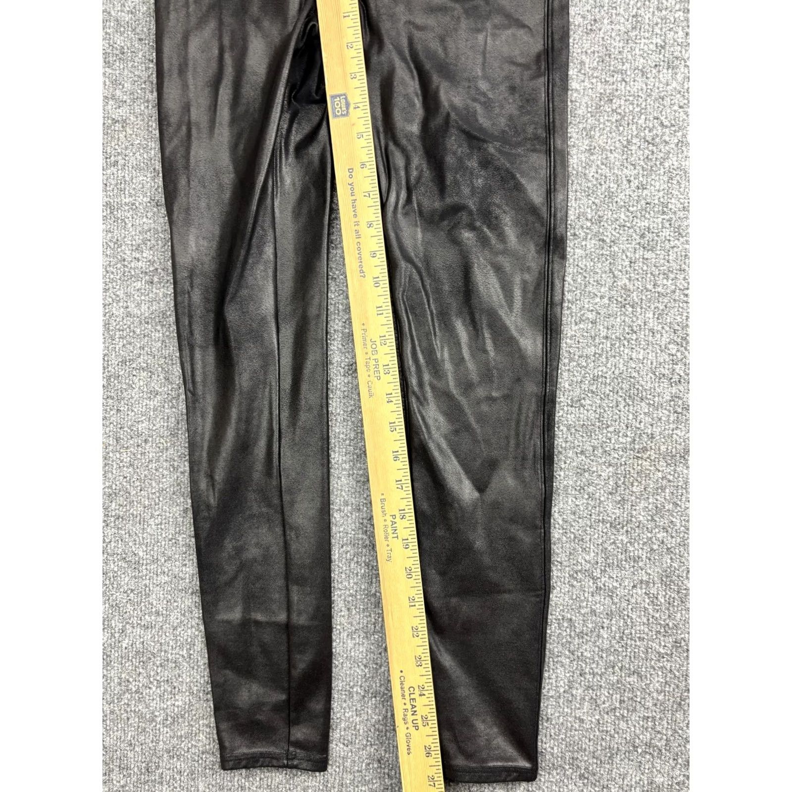 Spanx Spanx Leggings Womens Large Black Faux Leather High Rise Shaping Ankle Pants L/G Casual Party/Cocktail Womens High Rise Ankle Leggings Black Size 36" / US 14 / IT 50 - 5 Thumbnail
