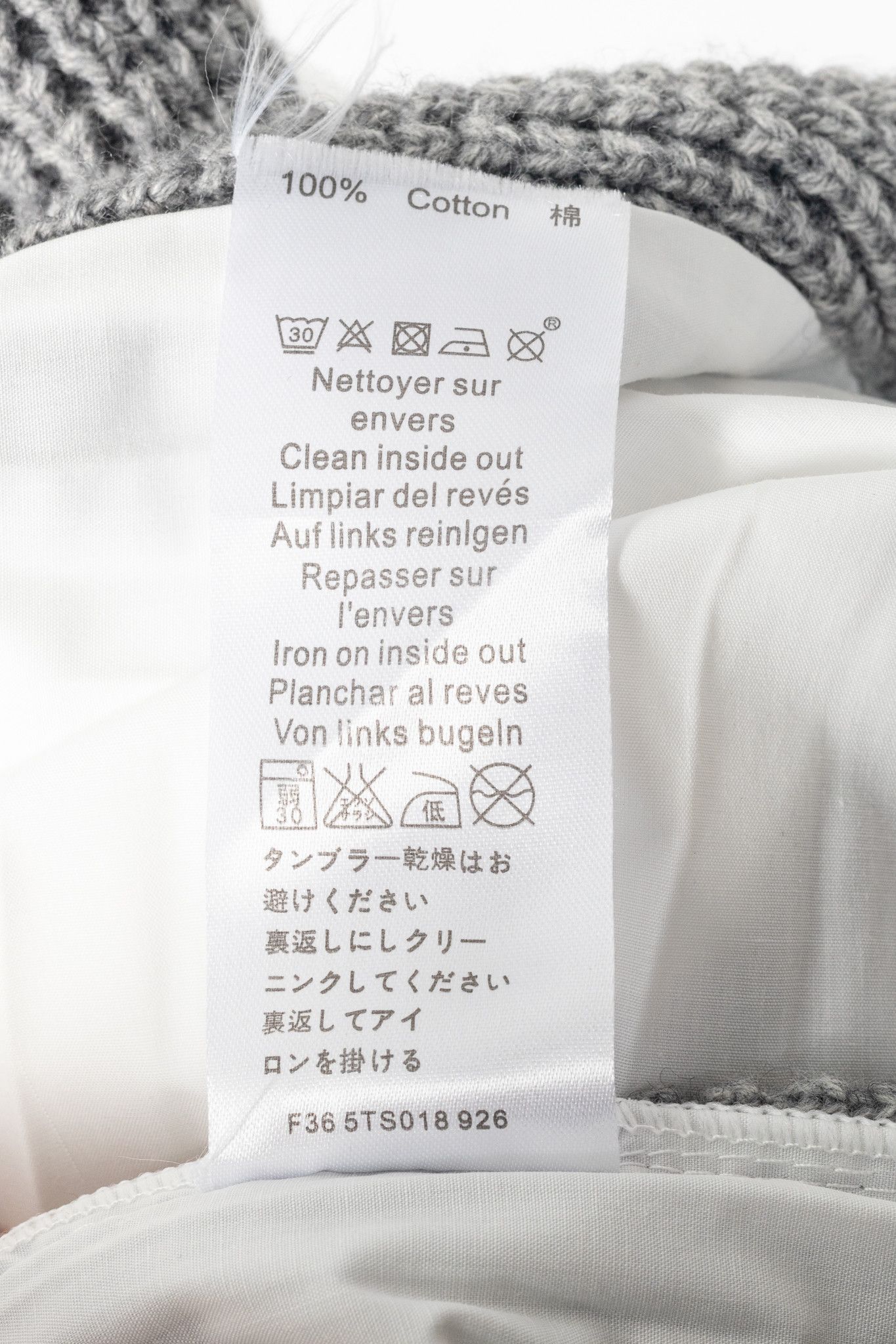 Kenzo Kenzo Grey & White Pleated-Back Sweater Shirt Dress Size M / US 6-8 / IT 42-44 - 9 Thumbnail