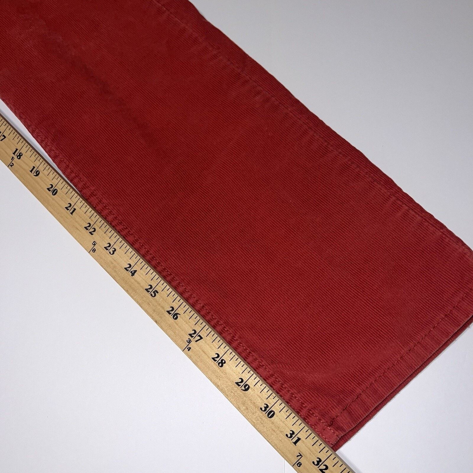 Levi's Levi’s 514 Corduroy Red Jeans Pants 30 x 32 White Tab Size US 30 / EU 46 - 9 Thumbnail