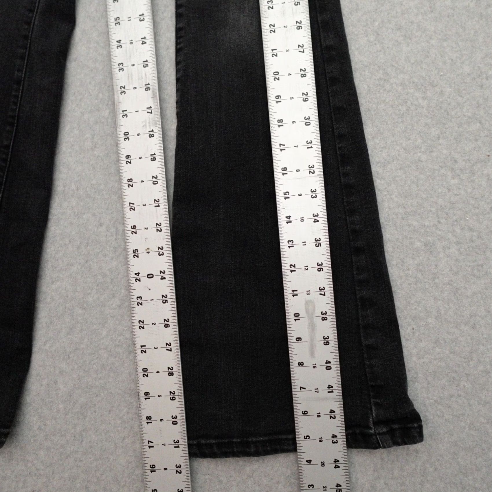 Vintage We The Free Denim Jeans Black Bell Bottoms High Rise Button 27x31 Flared 27x31 Womens 90s Style Size 27" / US 4 / IT 40 - 6 Thumbnail