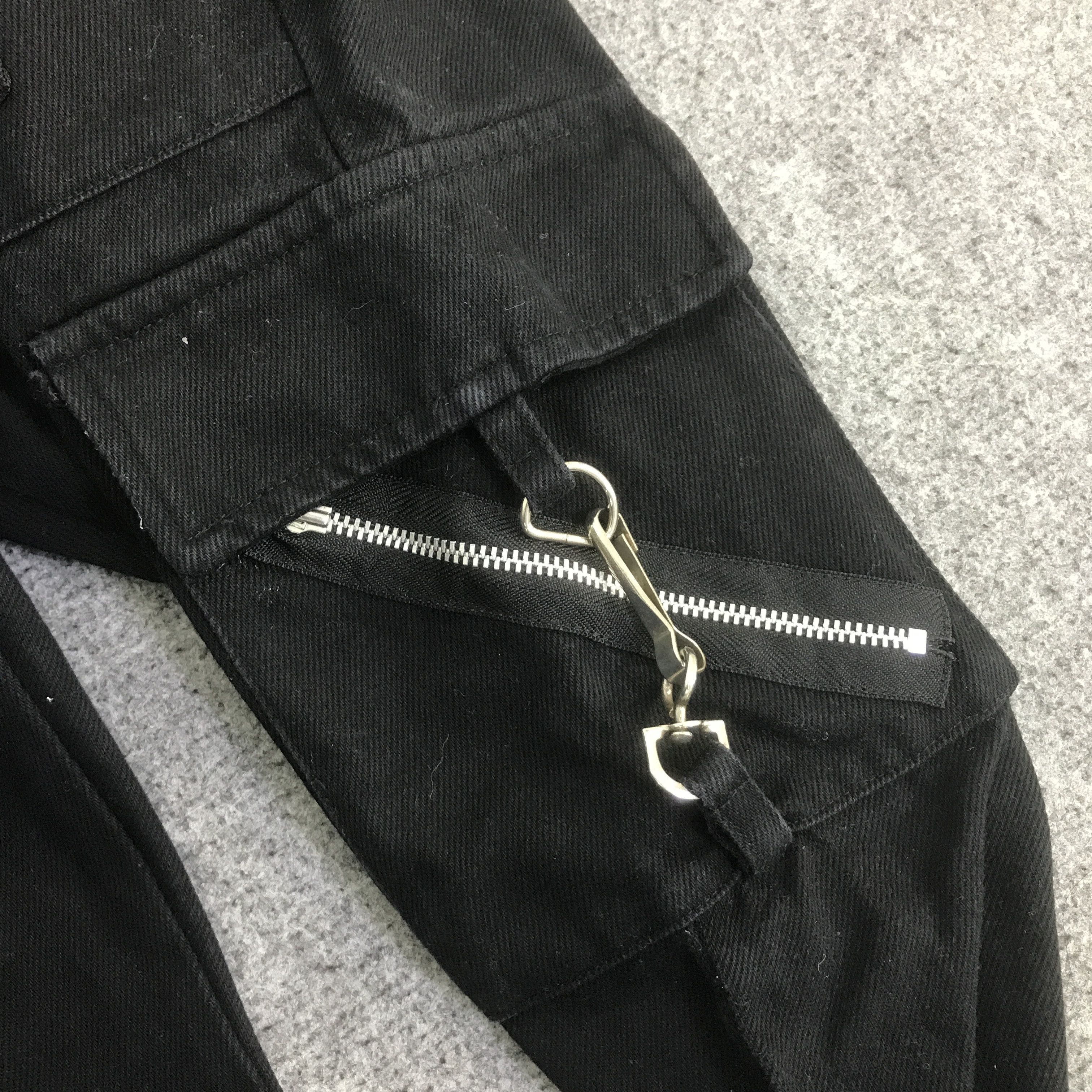 Japanese Brand 666 JAPAN BLACK PUNK IFSIXWASNINE STYLE PANT K130B15 Size US 32 / EU 48 - 13 Thumbnail