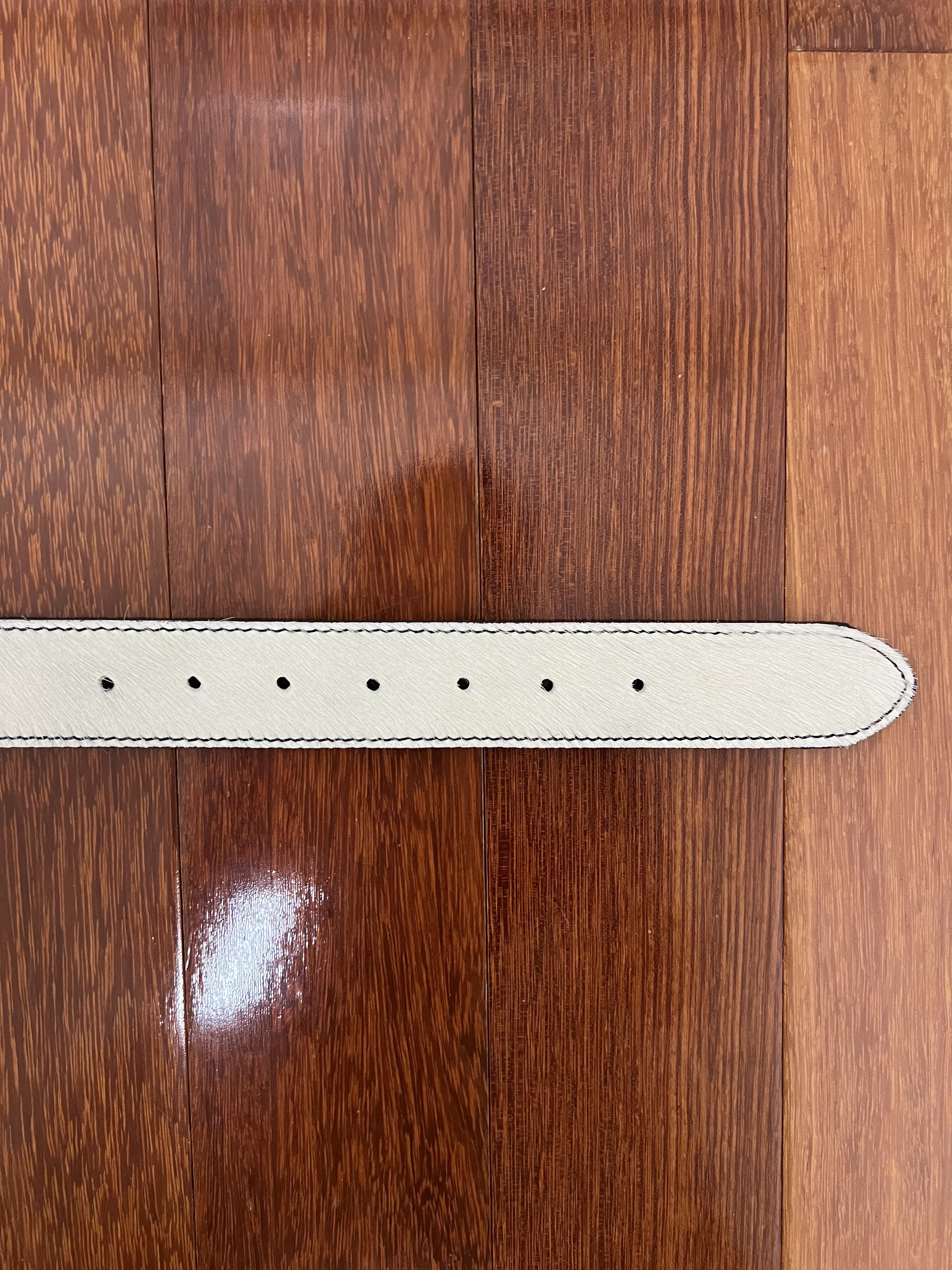 Mutimer 💚 Mutimer Triple White Cowhide Belt NEW Small/Medium Size ONE SIZE - 3 Thumbnail