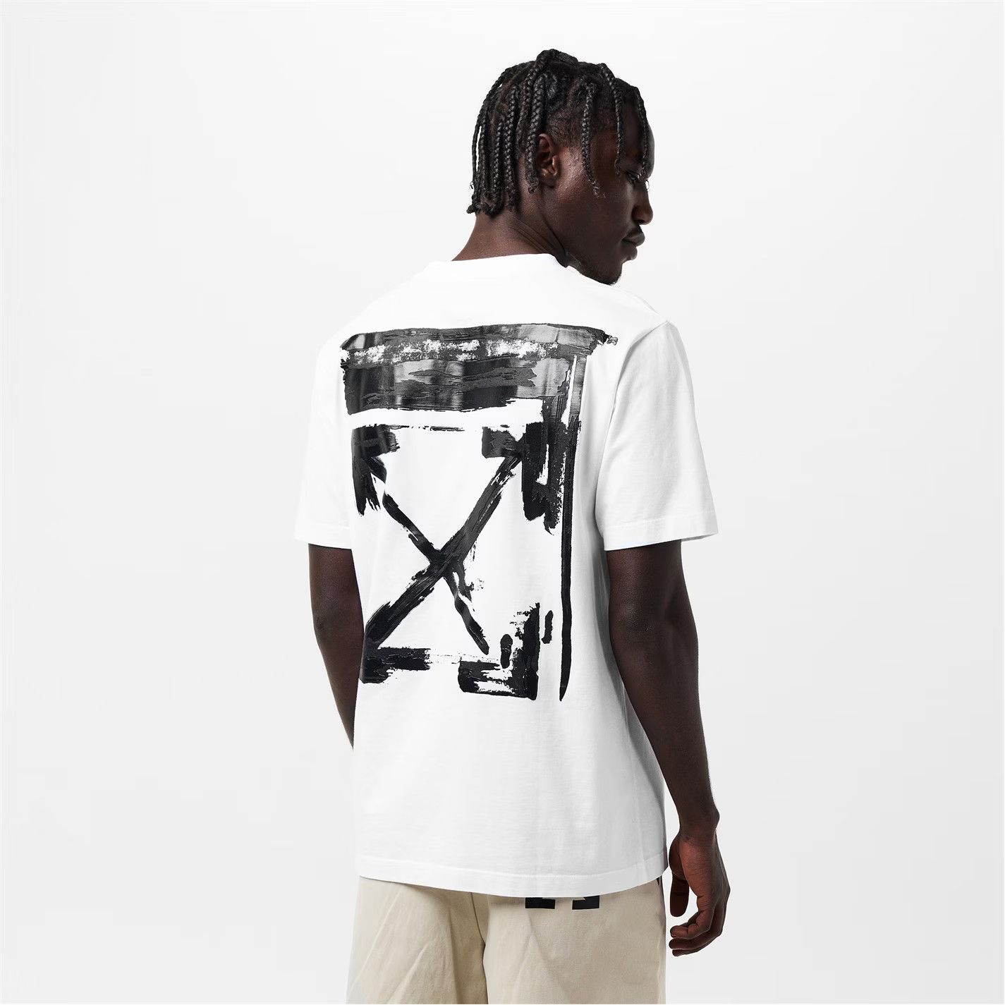 Off-White o1g2r1mq0226 Ink Arrow T-Shirt In White Size US XL / EU 56 / 4 - 4 Thumbnail