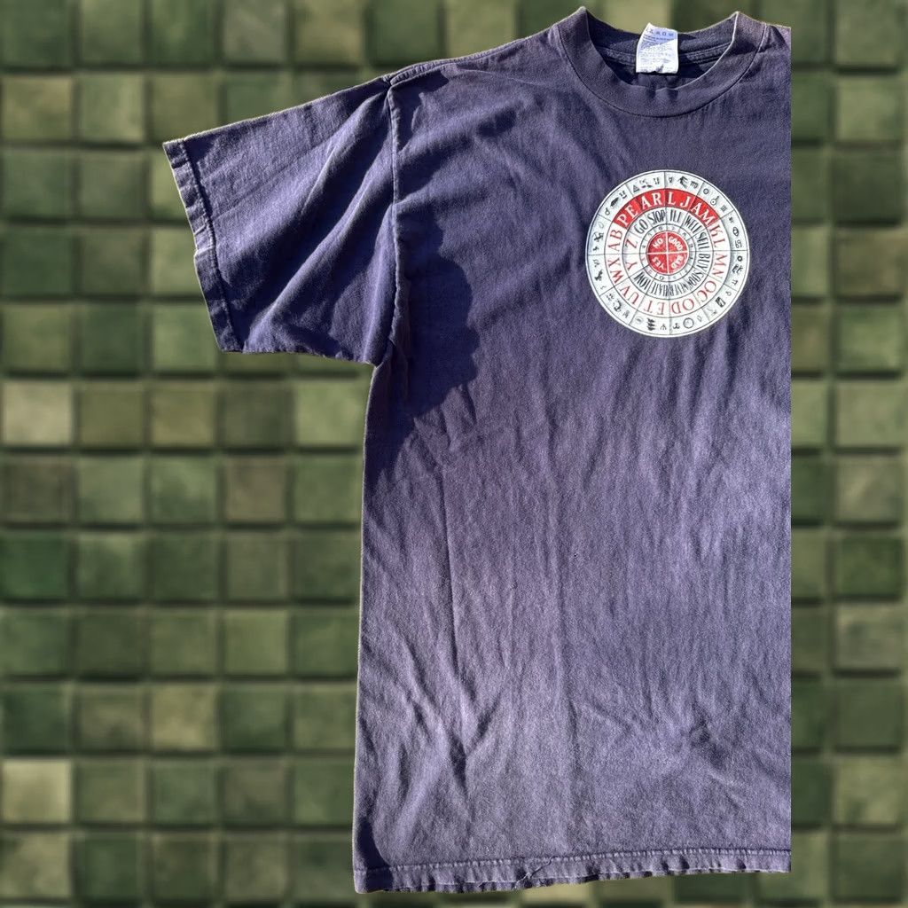 Vintage VINTAGE Pearl Jam No Code Zodiac Band T Shirt XL Navy Blue 90s Grunge Mens Mens T-Shirt Size US XL / EU 56 / 4 - 1 Thumbnail