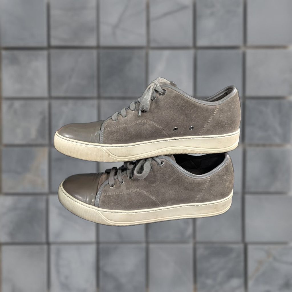 Lanvin Lanvin DBB1 Sneakers Mens Size 9 Suede Toe Cap Toe Gray Patent Leather Low Top Regular Width Shoes Size US M / EU 48-50 / 2 - 1 Thumbnail