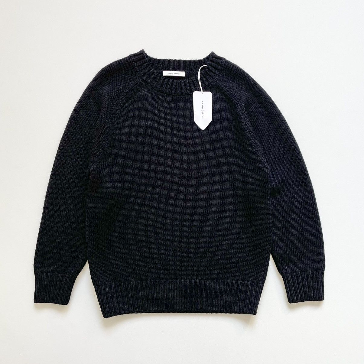 Pre-owned Craig Green Sample Black Wool Sweater