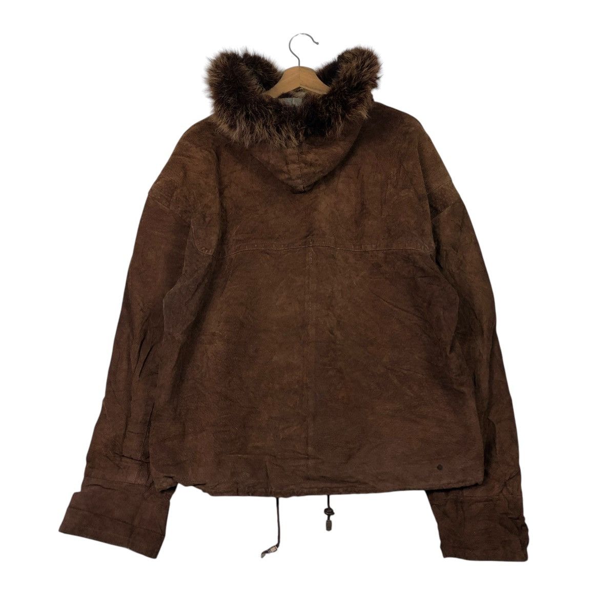 Vintage 🔥VINTAGE LEATHER JACKET HUNTING G-III MINK FUR HOODIE Size US M / EU 48-50 / 2 - 10 Thumbnail