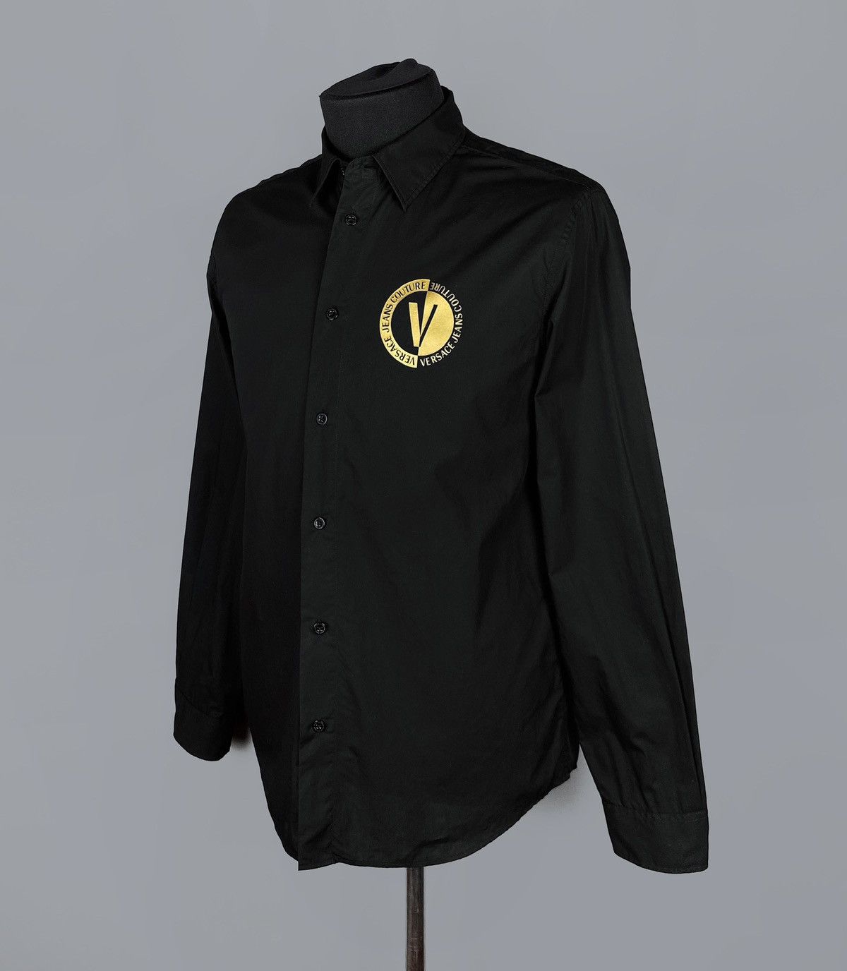 Versace Jeans Couture Men's Versace Jeans Couture V-Emblem LS Shirt Size 48 / S Size US S / EU 44-46 / 1 - 8 Thumbnail