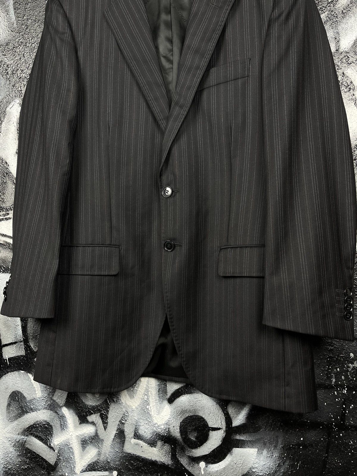 Dolce & Gabbana Dolce&Gabbana Vintage Luxury Italian Suit 2 Piece Virgin Wool Men’s Size 48 Size 48R - 5 Thumbnail