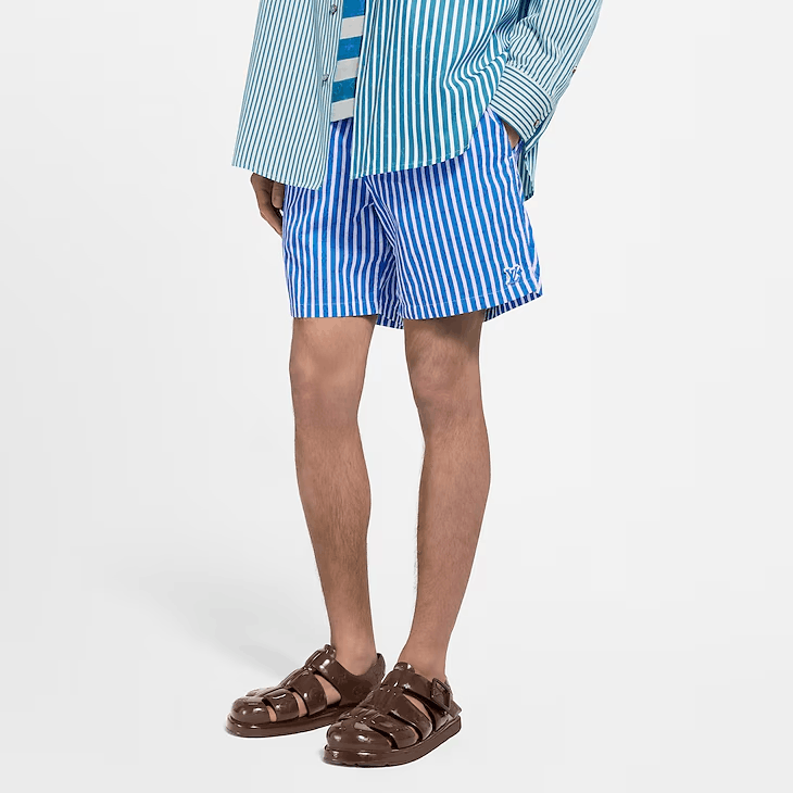 Louis Vuitton Monogram Striped Swim Shorts Size US 40 / EU 56 - 2 Thumbnail