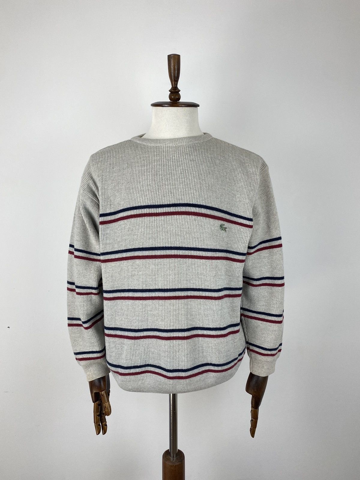 Lacoste × Vintage Men’s Vintage Lacoste Crew Neck Sweater size 6 Size US L / EU 52-54 / 3 - 1 Thumbnail