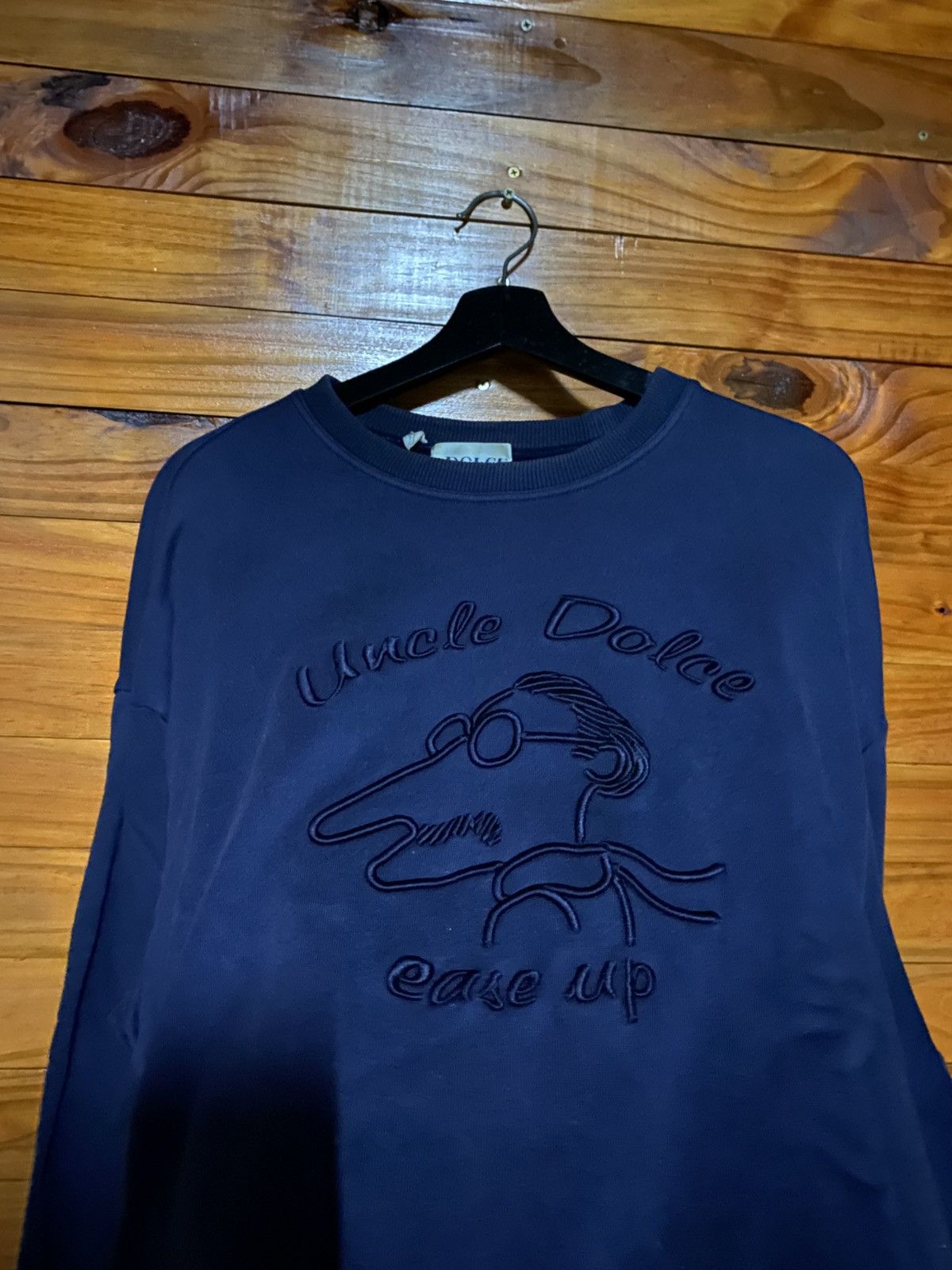 Vintage Dolce Ease-Up “Uncle Dolce” Sweatshirt Navy Blue
