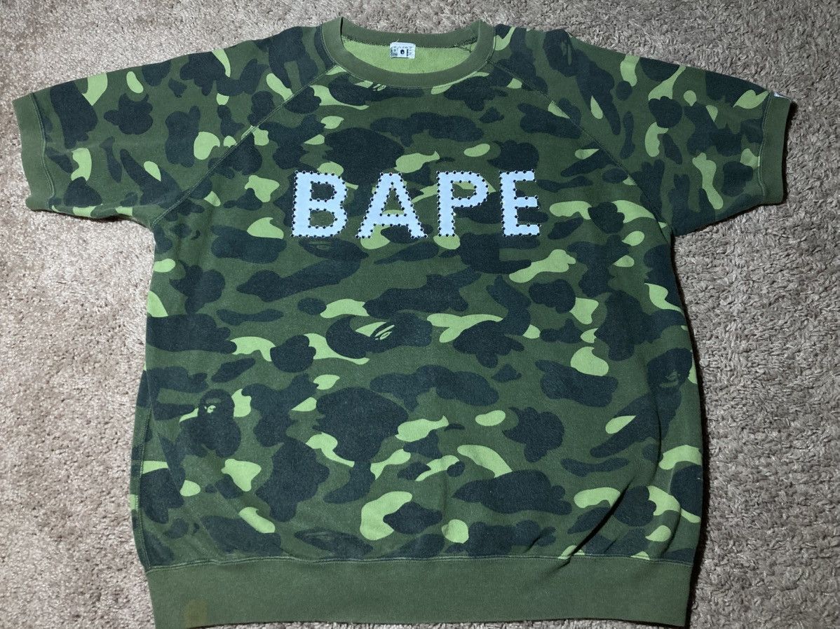 Bape 2008 Bape Swarvoski Crystal Logo Camo Sweater Raglan Size US L / EU 52-54 / 3 - 2 Thumbnail