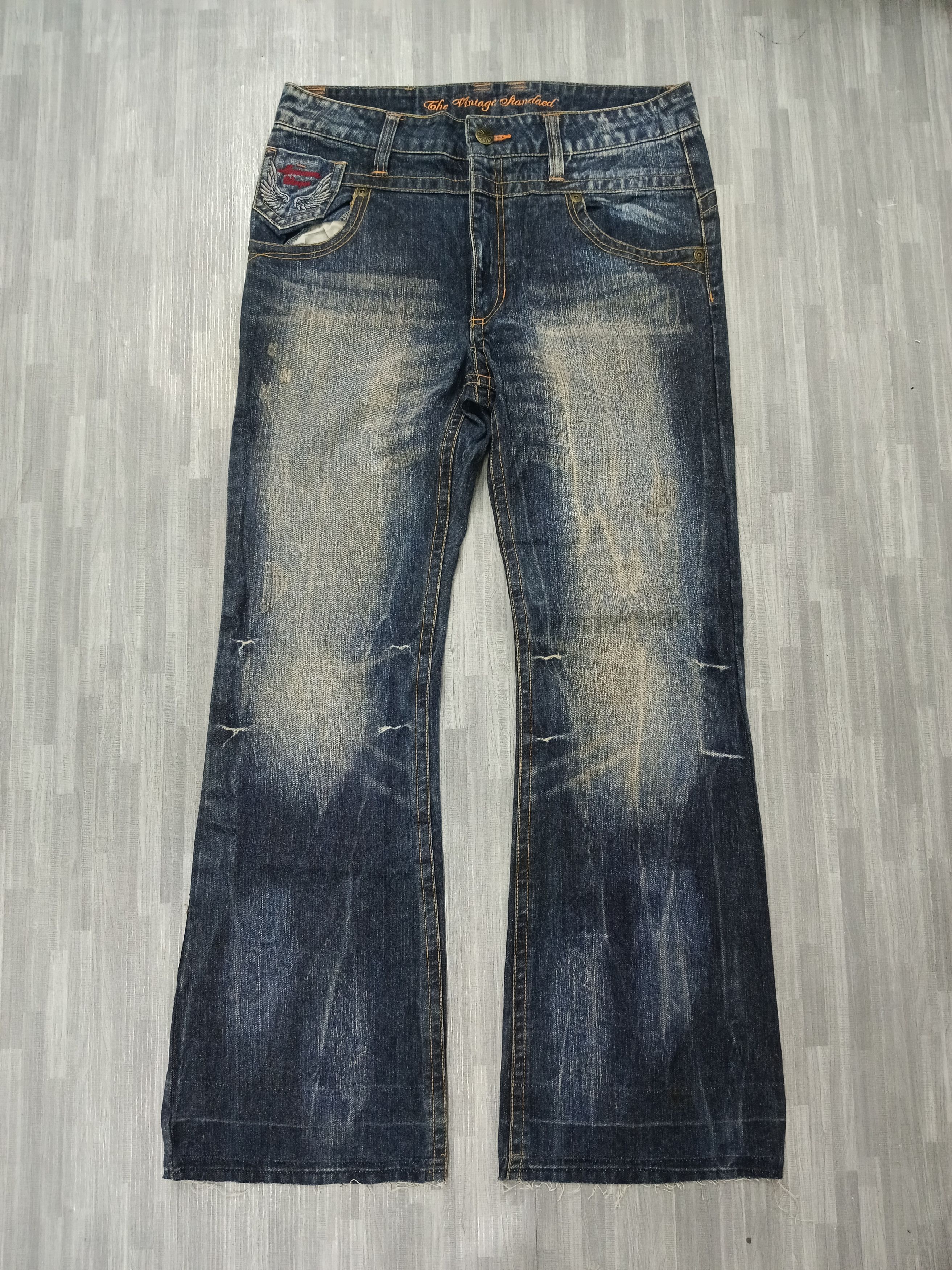 Japanese Brand SiCK FLARE🔥O.G DENIM PANTS Size US 32 / EU 48 - 2 Thumbnail