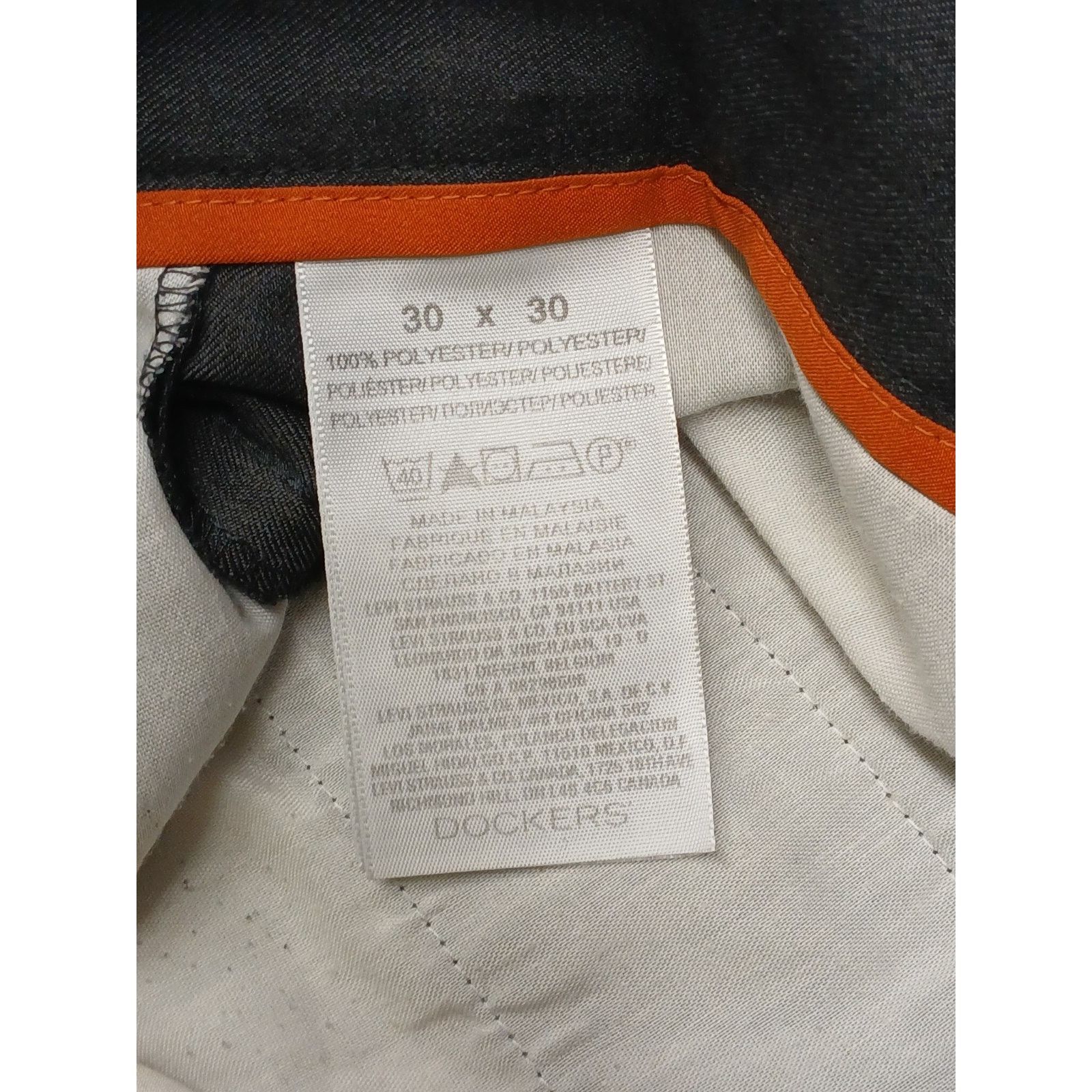 Dockers Dockers (30x30) Gray Straight Regular Fit Dress Slacks Size US 30 / EU 46 - 5 Thumbnail