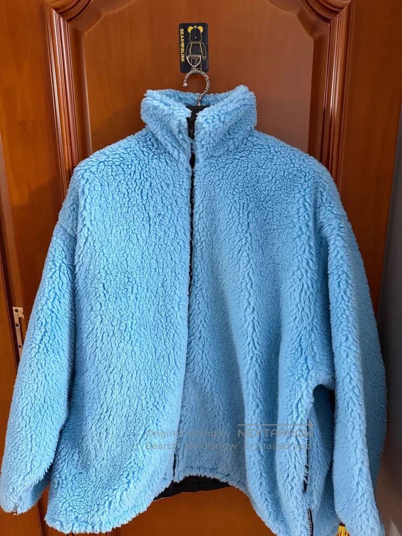 Balenciaga Balenciaga Blue Teddy Coat Size M / US 6-8 / IT 42-44 - 1 Thumbnail