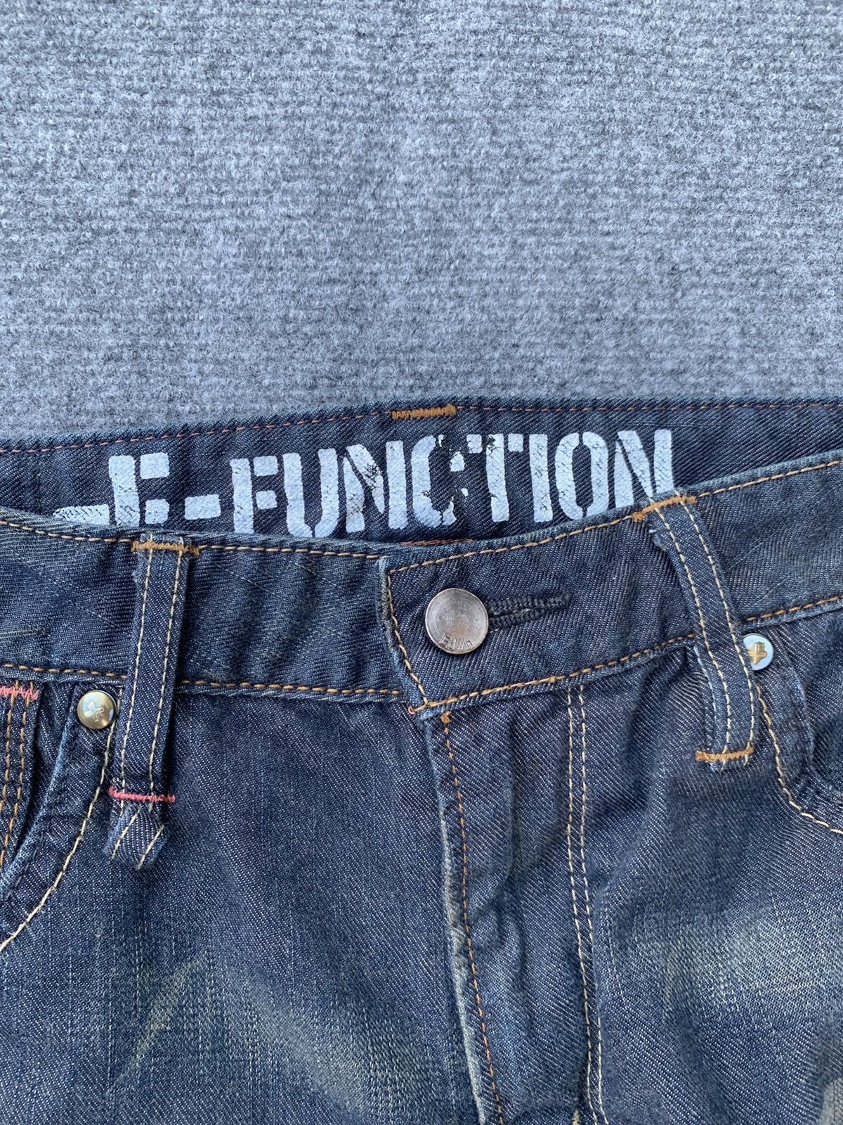 Edwin Edwin E-Function 3D Curved Leg Denim Jeans Archival Y2K Size US 33 - 9 Thumbnail