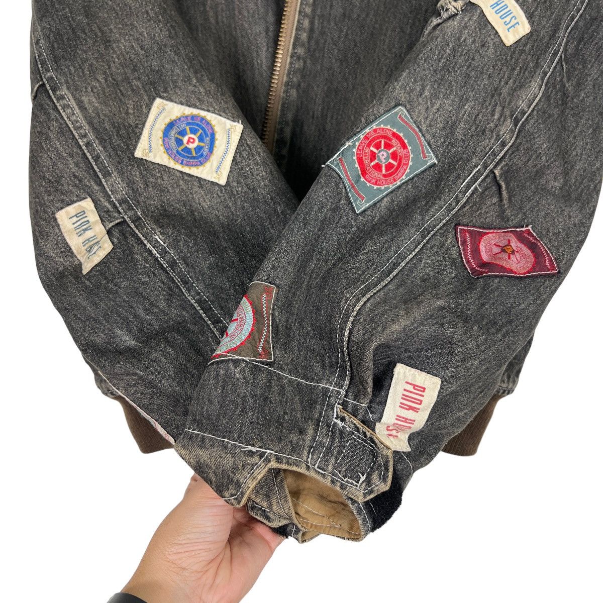 Pink House 🔥 ARCHIVES PINK HOUSE MULTI PATCHES DENIM BOMBER JACKET Size US M / EU 48-50 / 2 - 13 Thumbnail